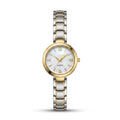 Assar Classic two-tone watch with pearl white dial and Roman numeral markers