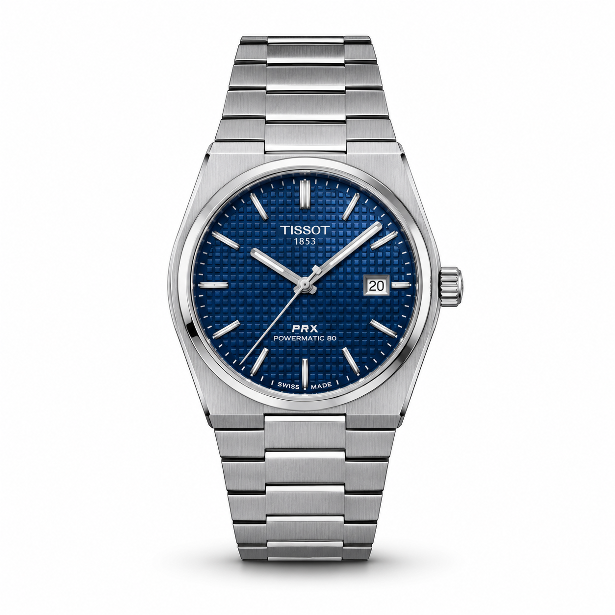 Assar Watches silver blue dial luxury watch