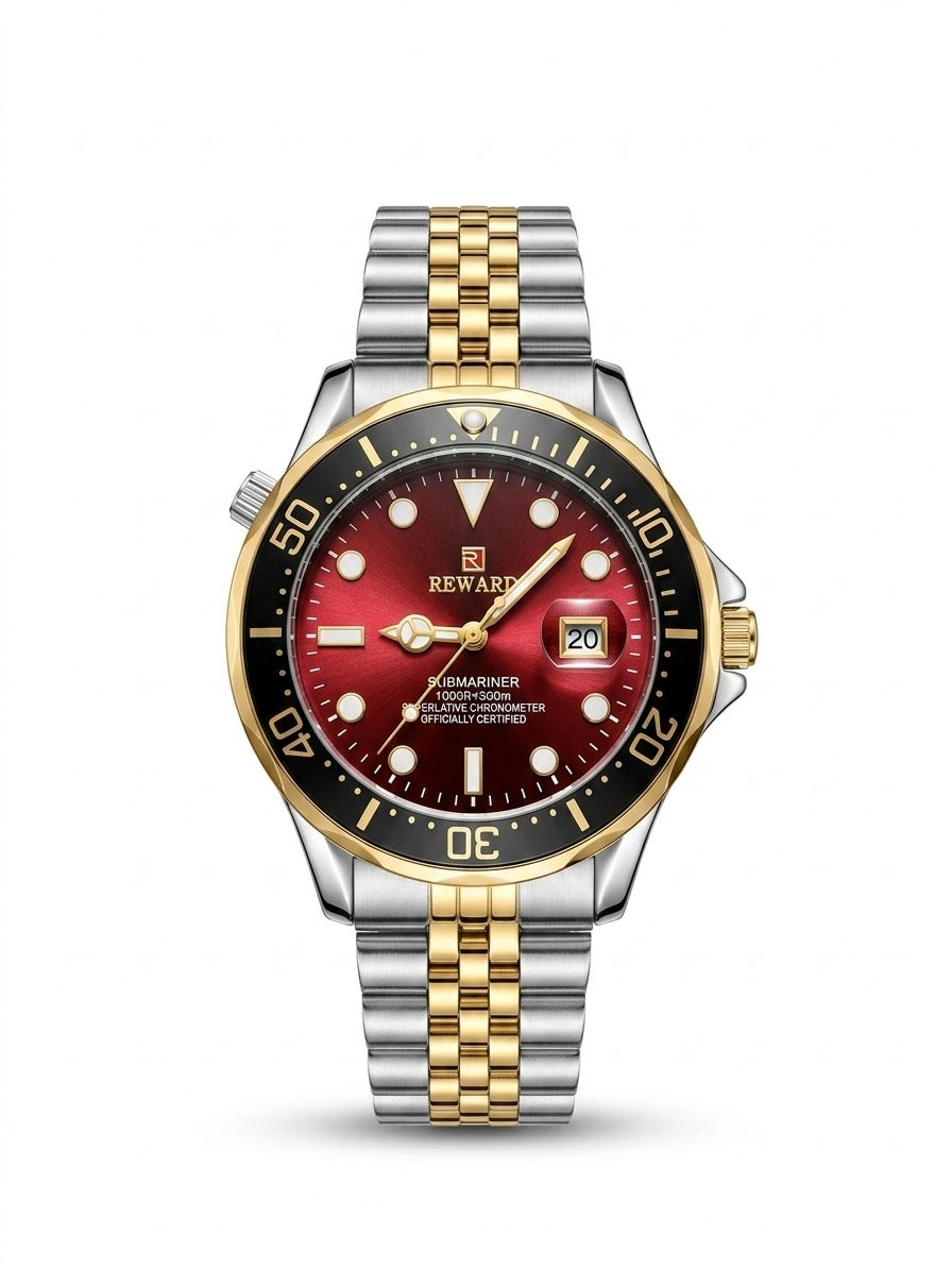 Assar Watches red dial luxury watch