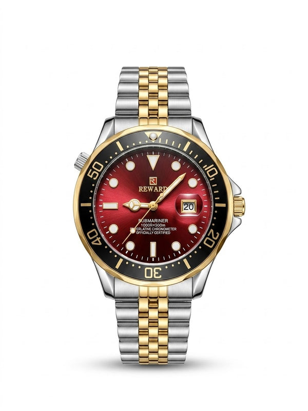 Assar Watches red dial luxury watch