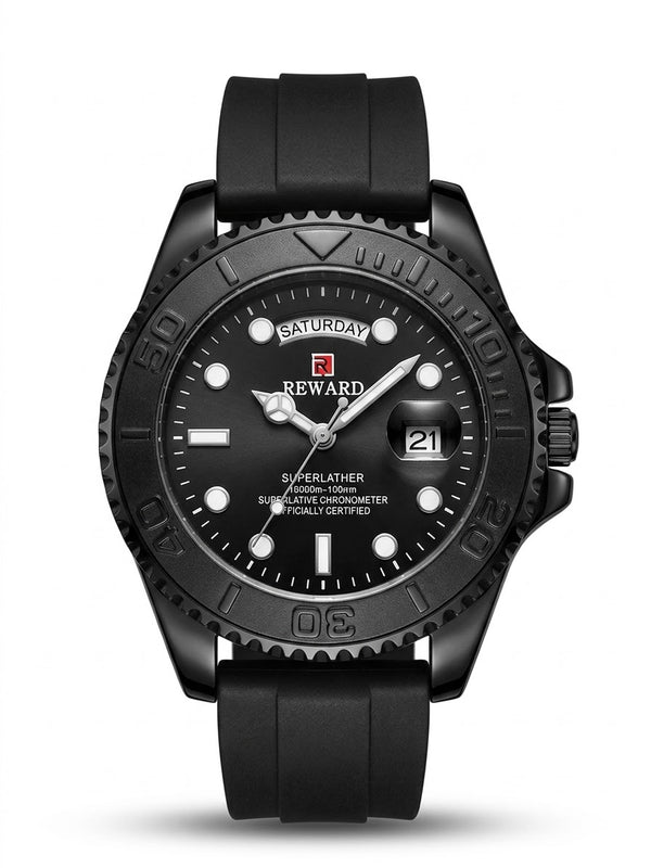 Assar Watches black sport watch
