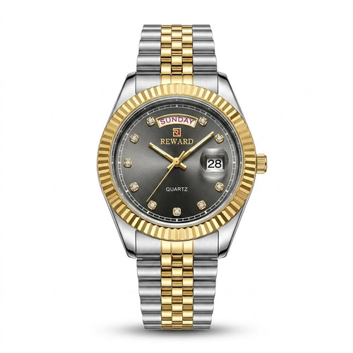 REWARD two-tone grey dial luxury-inspired watch