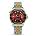 REWARD two-tone red dial luxury-inspired watch